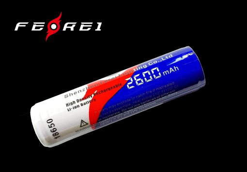 Ferei Li-ion 18650 2600mAh литий-ионный аккумулятор Ферей для мощных фонарей
