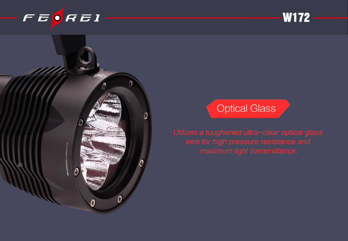 Ferei W172 фонарь подводный прожектор Ферей для дайвинга с длительным временем работы продажа в России