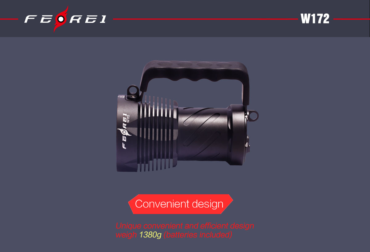 Ferei W172 фонарь подводный прожектор Ферей для дайвинга с длительным временем работы продажа в России